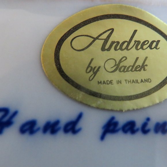 *Vintage* Andrea by Sadek Hand Painted RABBIT Figurine Ceramic Whimsical (K404) - Picture 7 of 7